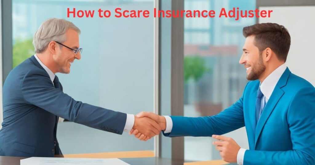 how to scare insurance adjuster